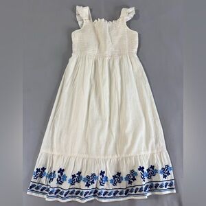Old Navy Embroidered Hem Easter‎ Sundress Girl's Large (10-12) NWT